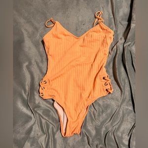 Orange One Piece Swimsuit